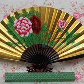 戏曲扇子贵妃醉酒牡丹小生戏剧舞台道具京剧越剧金扇子品瞬奋