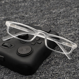 空眼镜框男款无镜片透明近视女老花眼镜架超轻cos动弹簧腿