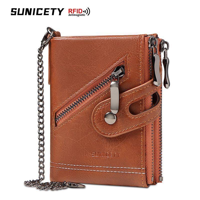 高档复古双拉链零钱夹男士钱包RFID防盗刷新款男士零钱包卡包厂家,箱包皮具/热销女包/男包,钱包,淘宝优惠券,粉丝福利购,淘宝优惠卷