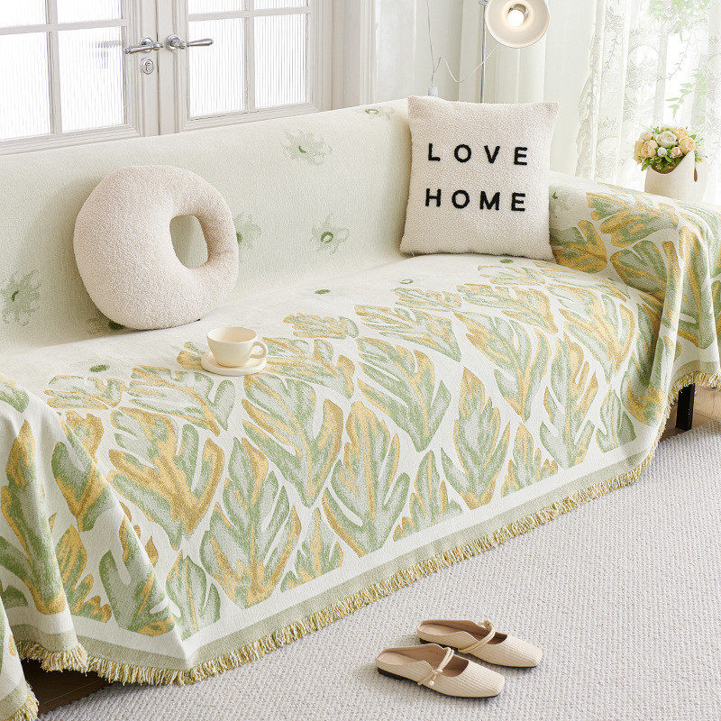 四季通用雪尼尔花朵现代简约沙发巾2025新款一片式全包沙发盖布巾,居家布艺,沙发垫,淘宝优惠券,粉丝福利购,淘宝优惠卷