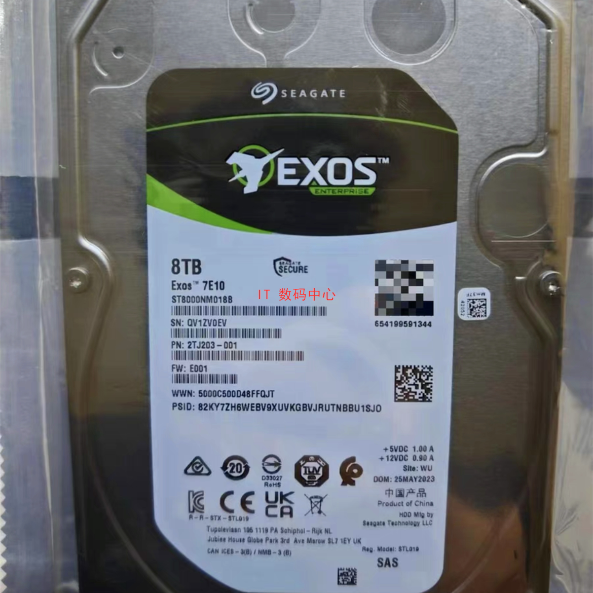 希捷 EXOS 7E10 8TB ST8000NM018B 2TJ203 8T SAS 3.5服务器硬盘