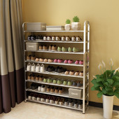 不锈钢多层经济型防尘简易组合宿舍收纳置物大小鞋 架 柜加厚加固鞋