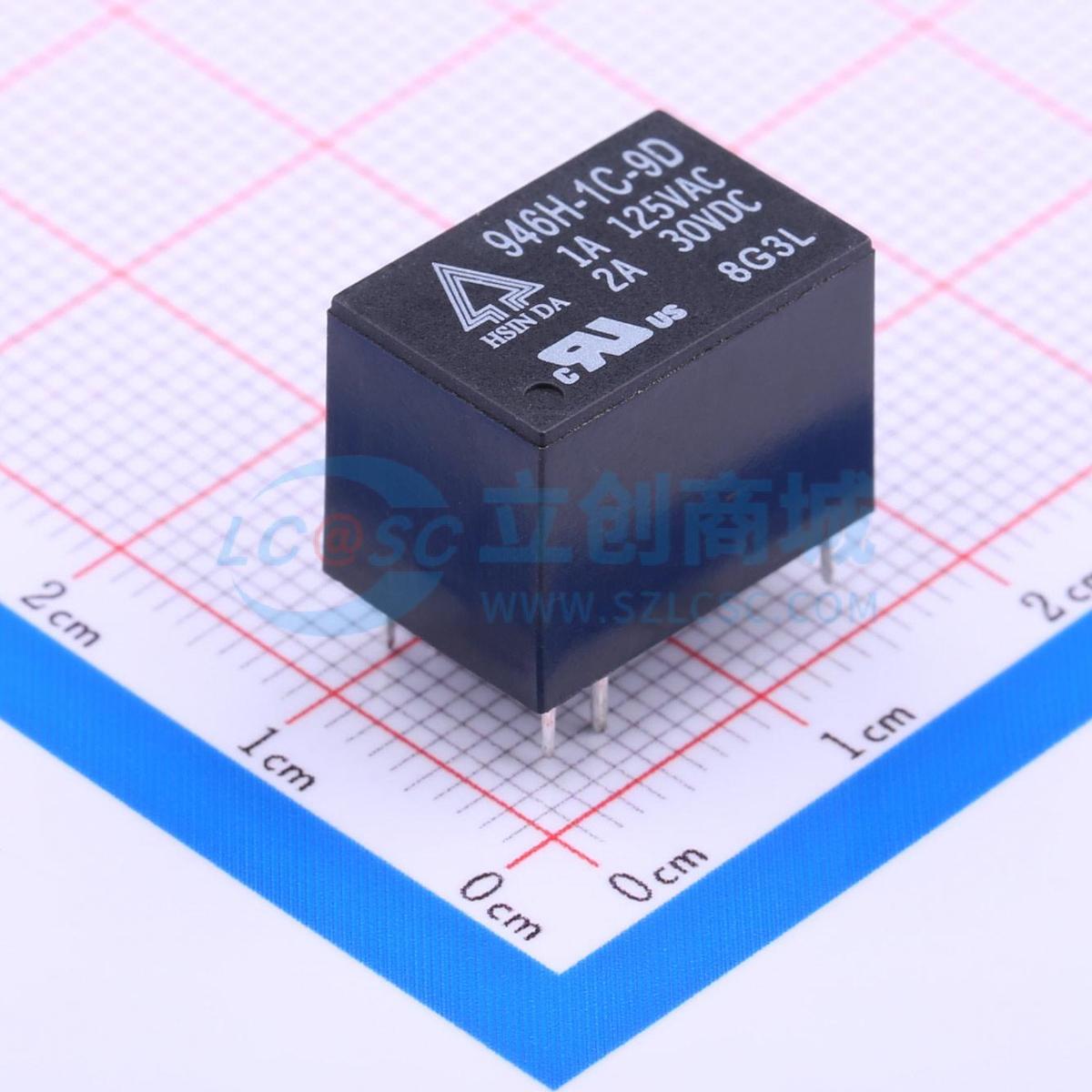 信号继电器 946H-1C-9D DIP,10.6x15.5mm 原装 电子元器件配单