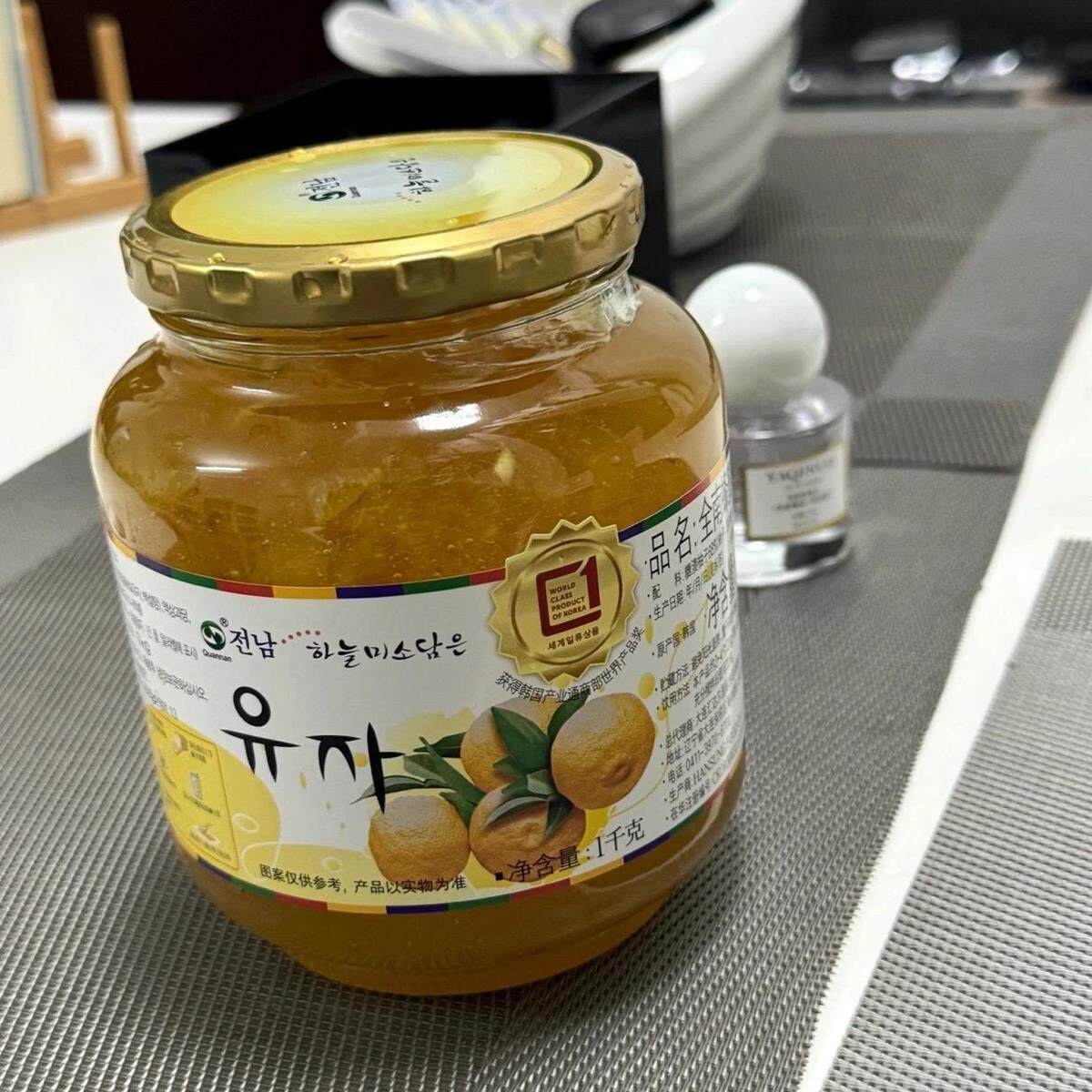 韩国进口全南(楠)蜂蜜柠檬柚子果茶百香果冲泡维生素C果酱冲饮品