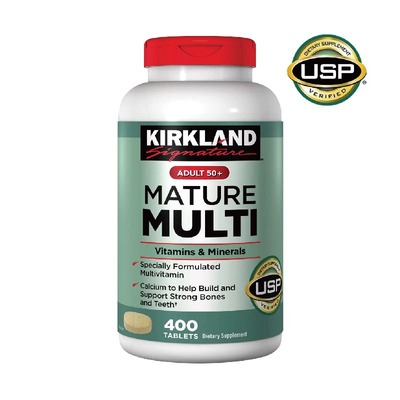 美国直邮Kirkland柯克兰Mature Multi中老年50岁+复合维生素400粒