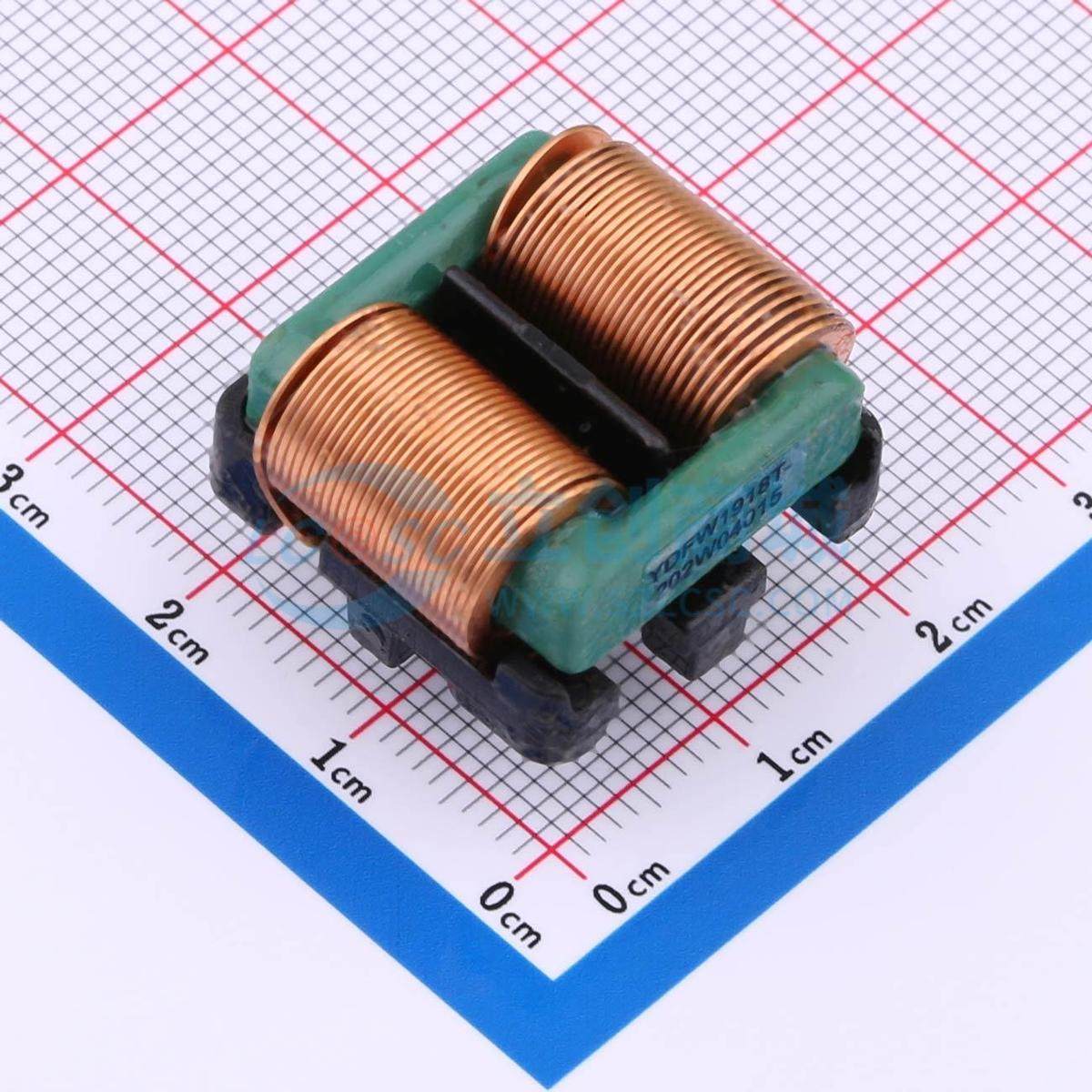 共模滤波器 YDFW1918T-202W04015 插件,24.5x22.5x15.5mm 2mH@1kH