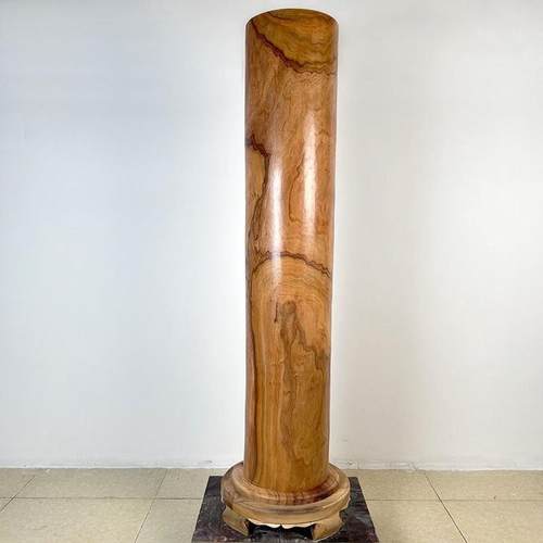 香樟木风水柱风水摆件实木圆柱客厅办公家居装饰品风水布局可厂家