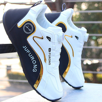 男款男鞋秋冬季皮面防水防滑高档次运动休闲鞋男士潮流百搭旅游鞋