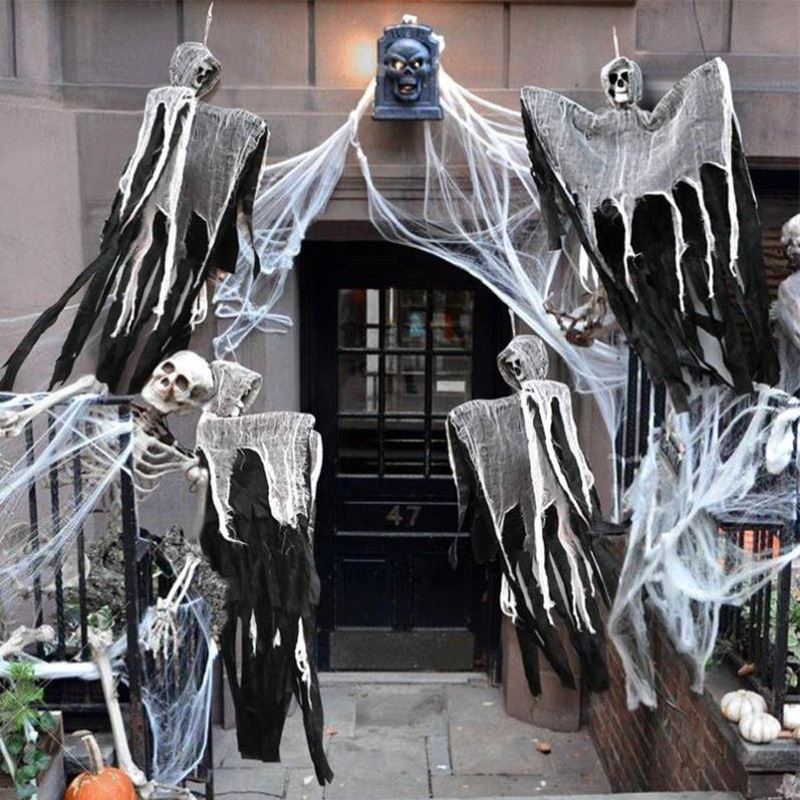 Halloween Hanging Skull Ghost Haunted House Decorations Horr