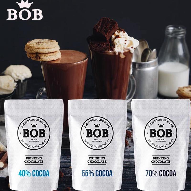 澳洲BOB巧克力粉40%可可粉冲饮热巧克力饮品咖啡拿铁1kg包邮