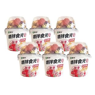 新货蒙牛嚼拌食光搅拌酸奶杯草莓燕麦片谷物酸牛奶坚果发酵乳早餐