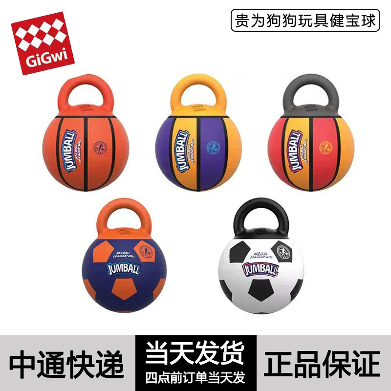 香港GiGwi贵为狗狗玩具球健宝球中大型犬耐咬训练边牧金毛弹力球
