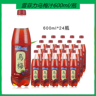包郵 24瓶烏梅味果汁汽水烏梅飲料夏日解暑飲料 雪菲力烏梅汁600ml