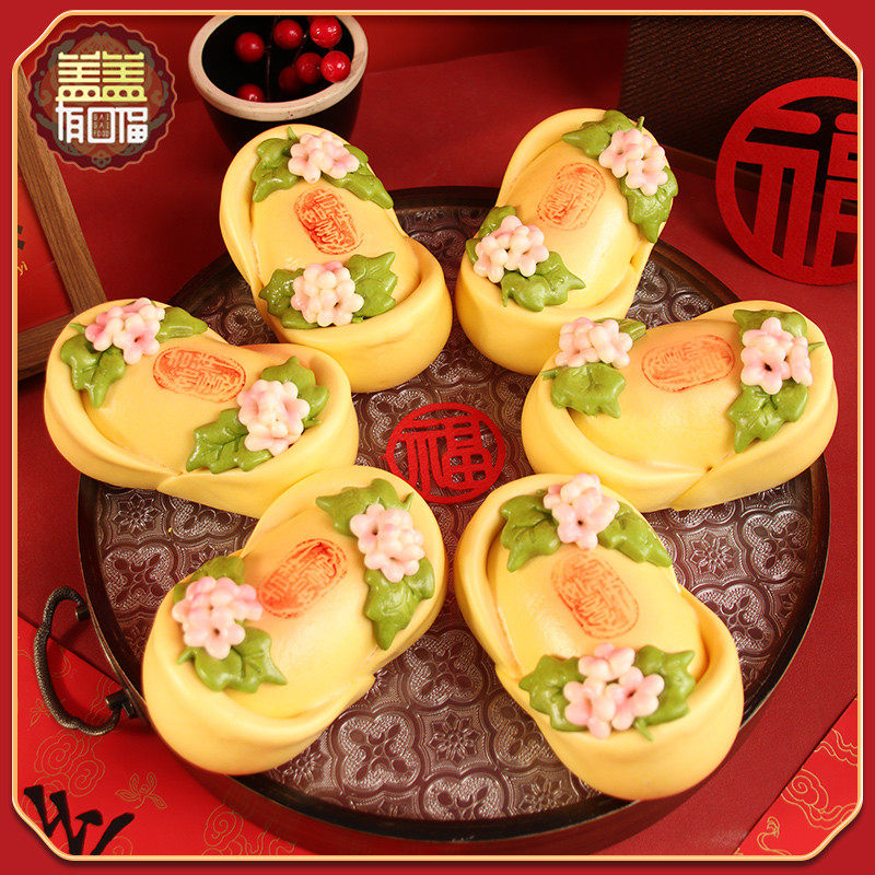 盖盖有口福传统手工山东烟台年糕过年年货礼盒胶东花饽饽礼盒面食