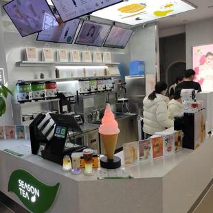 冰淇淋模具 仿真冰淇淋模型 60cm高七彩变色冰激凌装 饰灯箱 吧台式