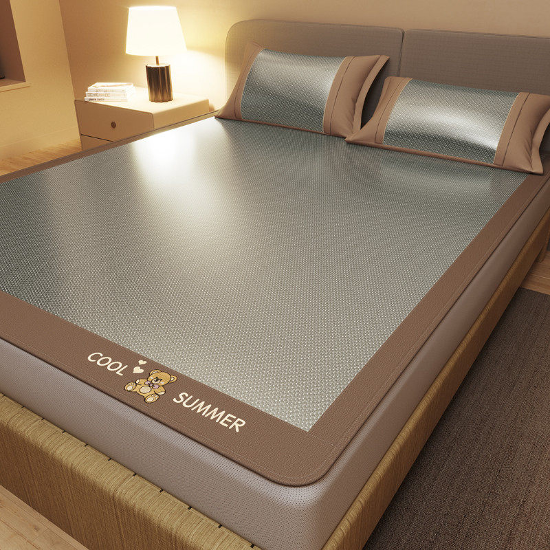 2025新款凉席夏季冰丝凉席竹席三件套床笠款单件卡通藤席空调3,床上用品,凉席/草席/麻席,淘宝优惠券,粉丝福利购,淘宝优惠卷