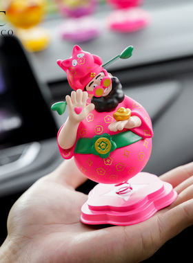 四喜财神爷车载摆件中控