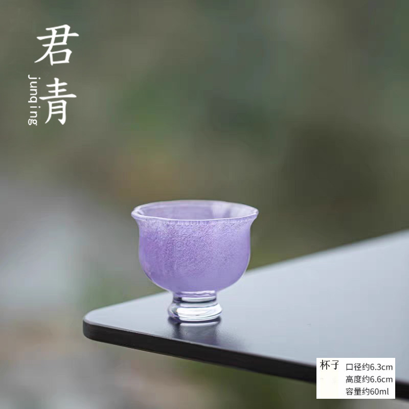 琉璃中式主人杯耐热功夫茶杯图片