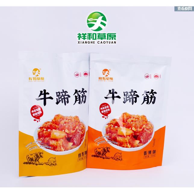 新疆包邮内蒙古祥和草原特产牛蹄筋烧烤香辣卤味肉类蹄筋即食小吃图片