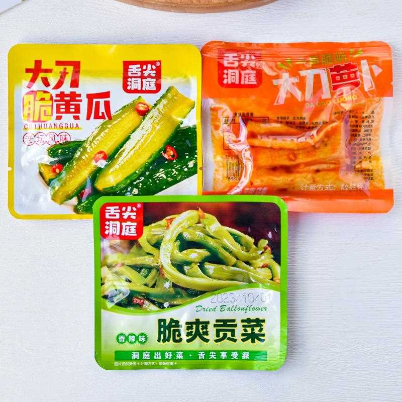 舌尖洞庭脆爽贡菜香辣味大刀脆黄瓜萝卜酱菜腌菜即食下饭菜零食品