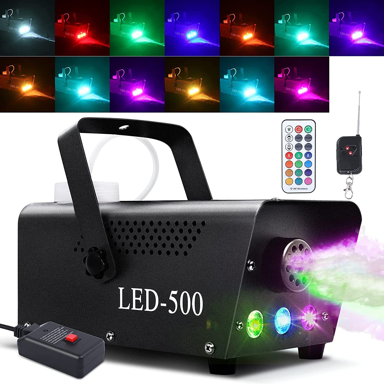 LED400W/500W选色全彩烟雾机酒吧婚庆KTV包房舞台烟机舞台灯光