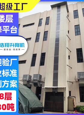 加装液压升降机厂房2吨电动小型升降平台固定式升降货梯包安装