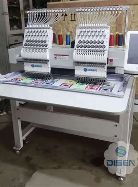 双头全自动电脑绣花机 computerized t shirt embroidery machine