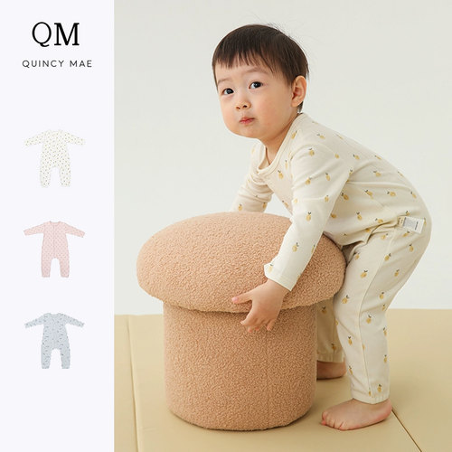 QuincyMae睡衣纯棉婴幼儿连体衣