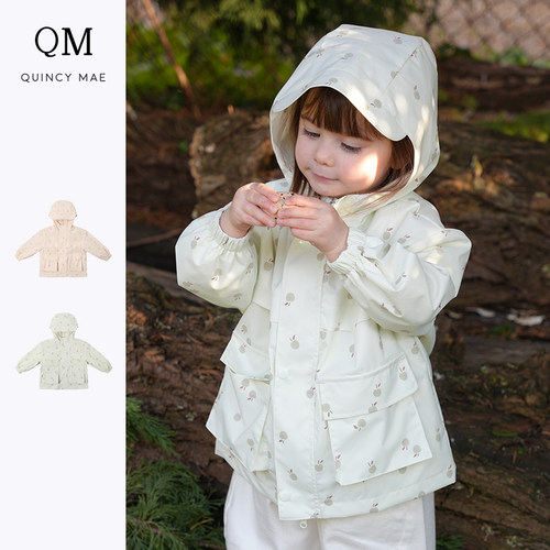 QuincyMae冲锋衣儿童外套
