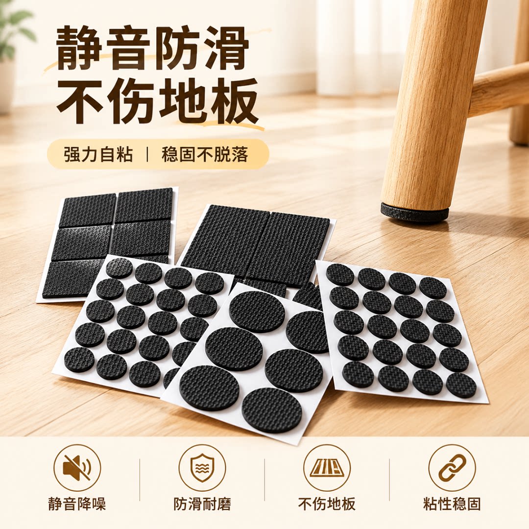 加厚防滑减震静音耐磨桌椅脚垫