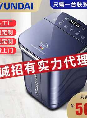2025款HYUNDAl杀菌泡脚桶全自动按摩电动加热恒温家用小腿足浴盆
