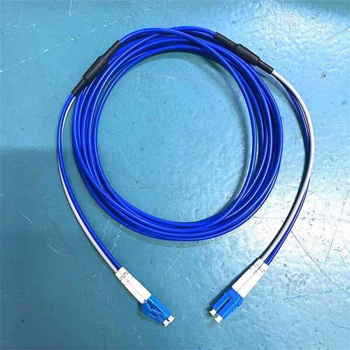 防鼠铠装光纤跳线LC转FC-SC-ST单模双芯两芯成品光钎线钢丝铠尾纤