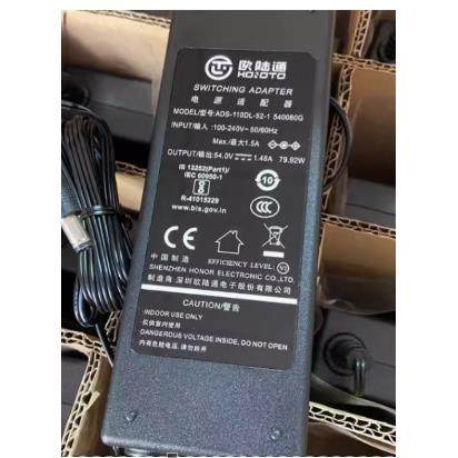 原装欧陆通54V 1.48A电源ADS-110DL-52-1 540080G睿易RG-EG210G-P