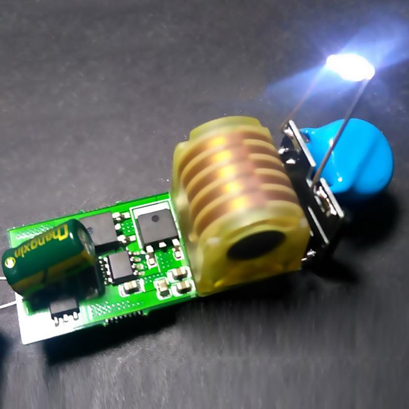 十分钟不烧7.4v升压15kv脉冲电弧升压线圈板高压包驱动板高压模块