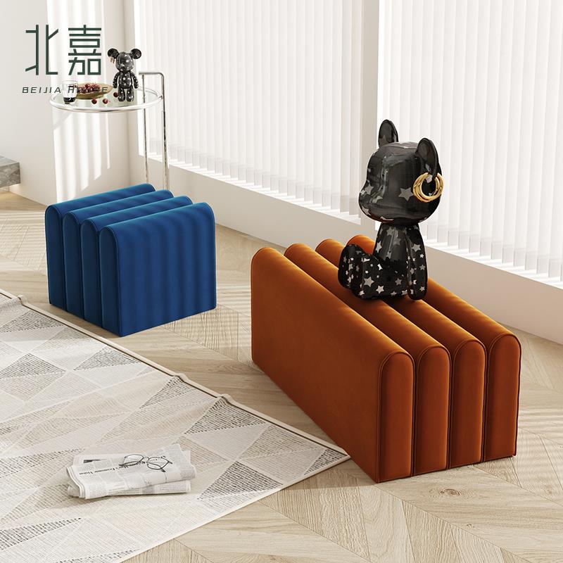 北欧家用换鞋凳沙发凳网红试衣间长条凳创意床尾凳简约客厅矮凳子