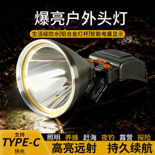 泰尔戈强光长续航头灯