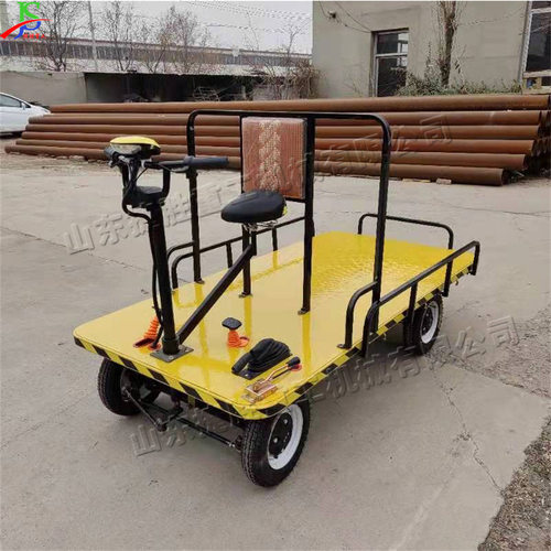 Flat transport vehicle小型电动平板运输车 座驾式前进后退车