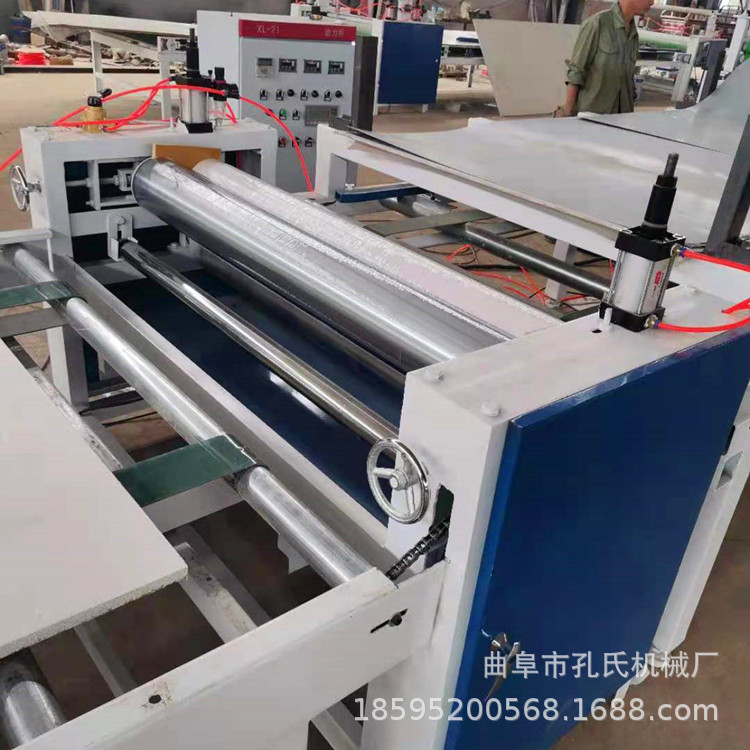 聚氨酯AB胶滚涂机 气缸调试胶量多层胶合板过胶机 滚筒式涂胶机厂