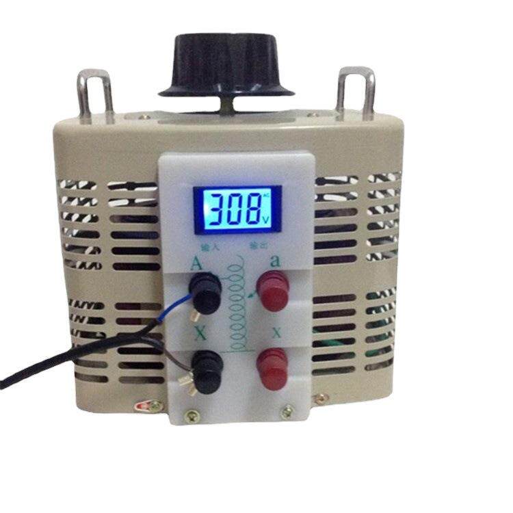 单相全铜液晶款调压器5000w输入220VTDGC2-5VA可调0-300V