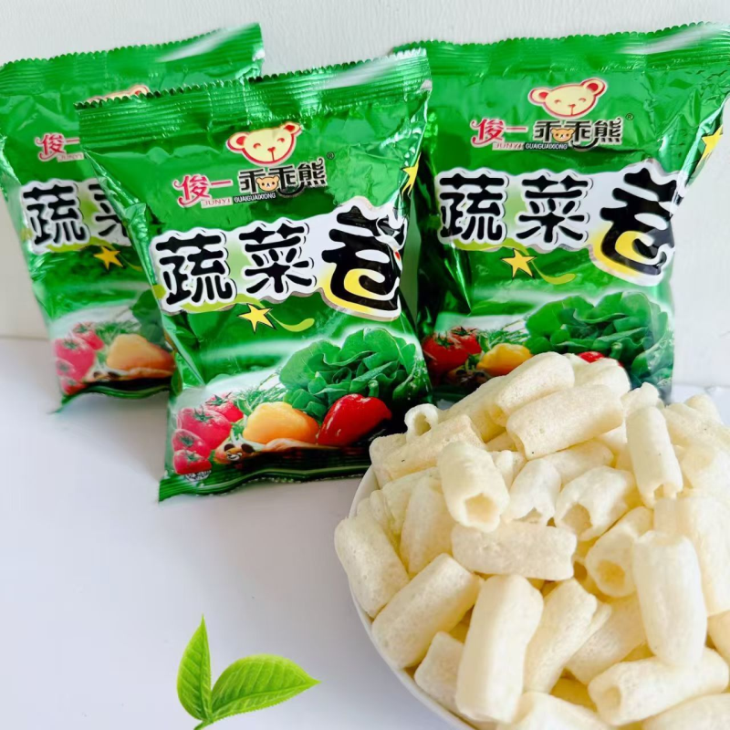 俊一蔬菜卷儿童膨化经典酥脆零食大礼包休闲校园宿舍解馋小包装