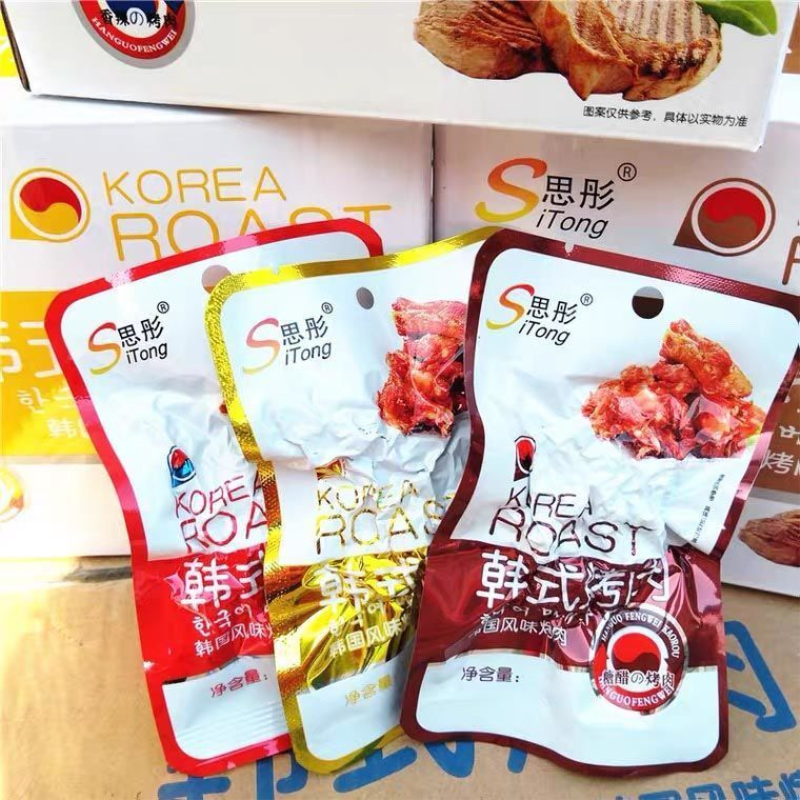 思彤韩式烤肉糖醋味奥尔良味香辣味鸡肉零食韩国风味网红学生零食