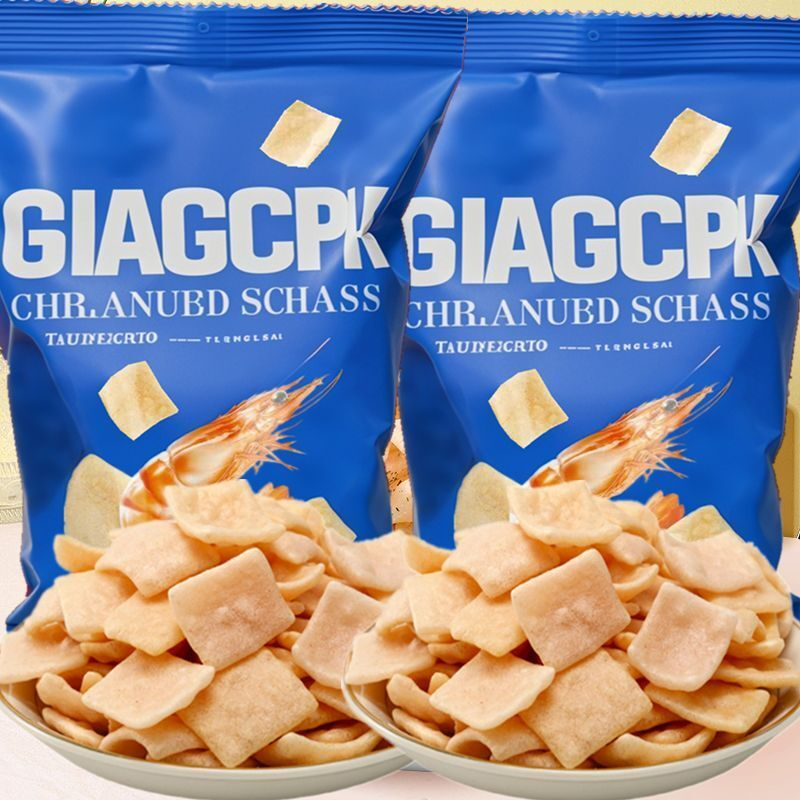 好吃脆虾片虾条薯片宿舍追剧零食膨化食品大礼包197g超大包批发