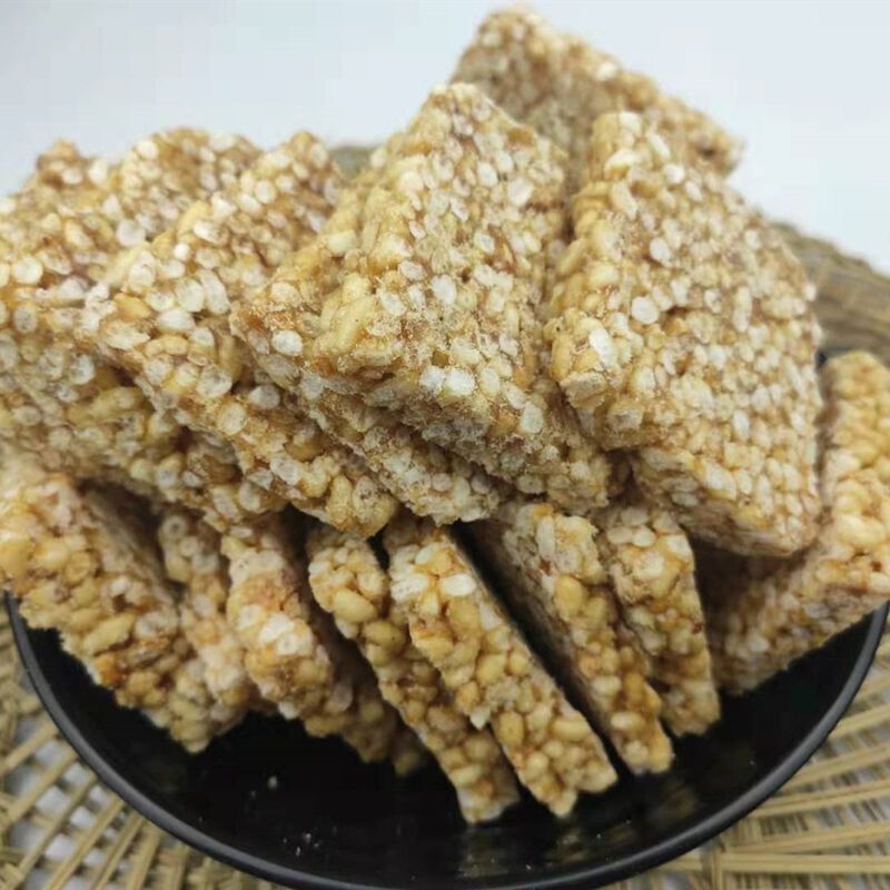 湖北天门特产麻叶子炒米糖监利潜江仙桃特色小吃麻糖年货特价