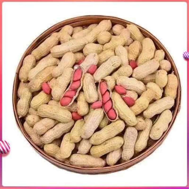 红花生东北铁锅炒花生无干燥剂农家红皮原味新鲜炒熟批发带壳