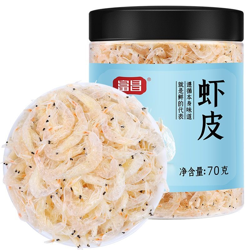 【增香提鲜】富昌虾皮70g*2罐 干虾皮南北干货特产其他干货图片