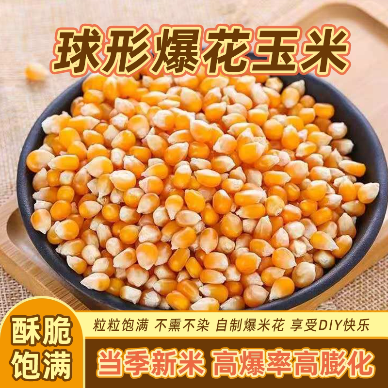 爆米花玉米粒米粒玉米电影院专用球形爆裂原料家用自做批发苞米