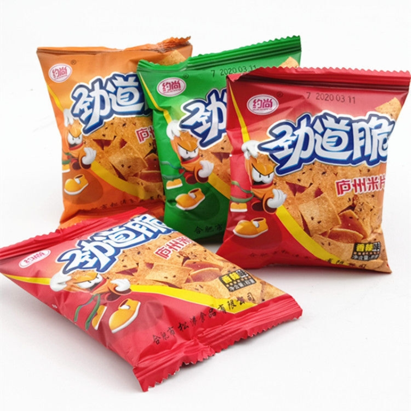 劲道脆庐州米片锅巴香辣牛肉烧烤味30克袋装零食小吃点心包邮