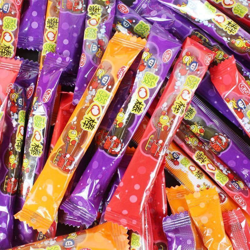 酸Q棒软糖童年回忆怀旧食用糖果小时候的粘牙糖拉丝糖糖果零食