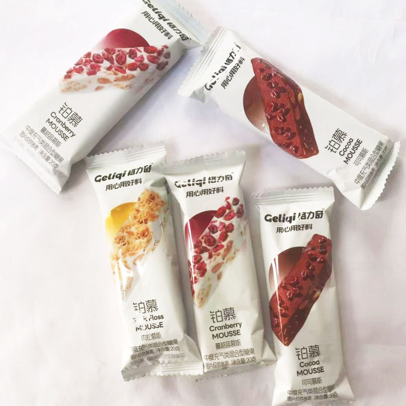 格力奇铂慕蔓越莓肉松可可口味混合口味充气型软糖解馋抗饿解馋