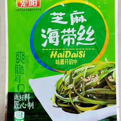不辣的宏阳食品青州特产芝麻海带丝开包即食